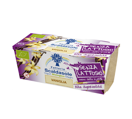 Confezione Yogurt Senza Lattosio alla Vaniglia 125gr Scaldasole Biologico