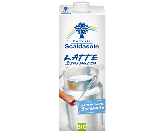 Latte Parzialmente Scremato 1 lt Biologico Scaldasole
