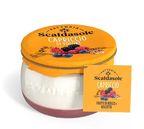 Frutti di bosco e granella di biscotto